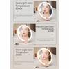 3 Color Dimmable Lights LED Makeup Mirror  Cosmetic Mirror with Fill Light  Home Use
