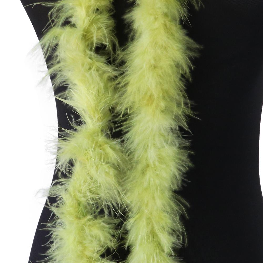 2 Meter Natürliches Truthahnfedern Boa 11g für DIY Bastel Schal Tuch Dekoration Flauschiges Federboa Nähen Kostüm Kleid Weihnachtsbaum Dekoration