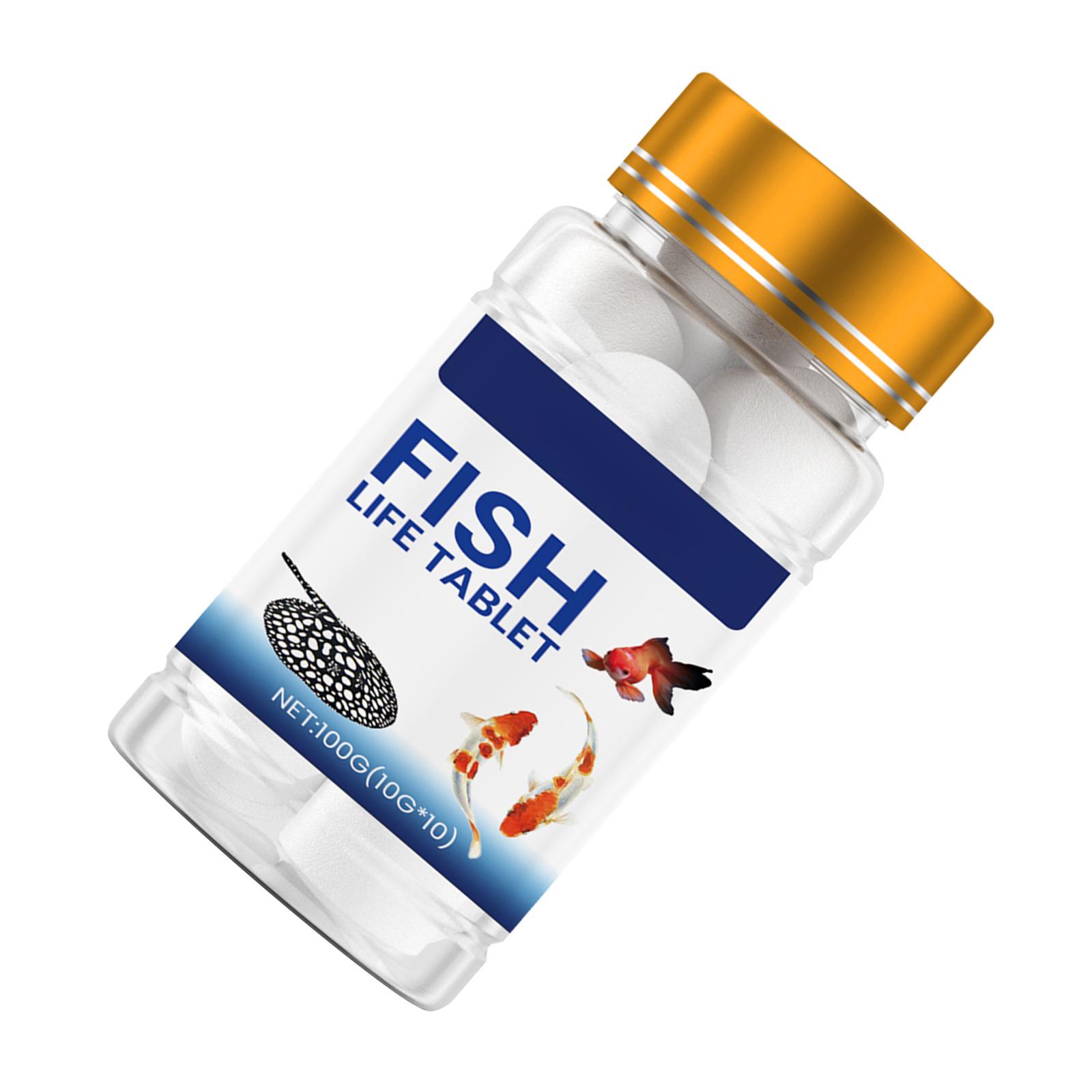 

Стабилизатор для морского аквариума Минеральные солевые таблетки Пробиотическая формула для повышения иммунитета рыб и прозрачности воды