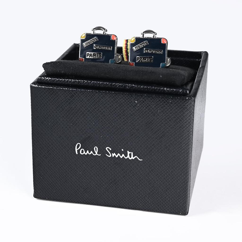 Tag Paul Smith Silber und Größe CUFF Hochzeit Vaters Geschenk Manschettenknöpfe, Koffer, Herren, mehrfarbig, 47, MSUITC, Britisch, Business, [Gebraucht]