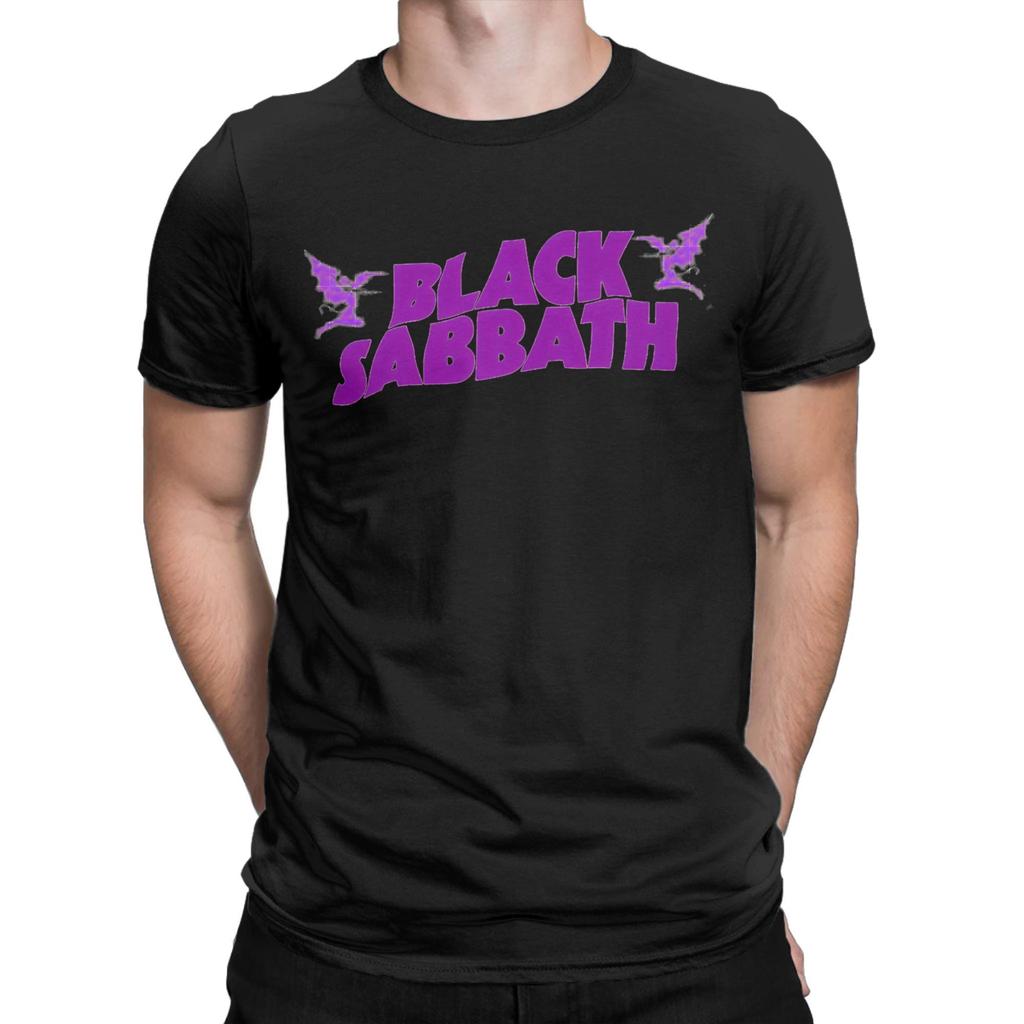 Black Sabbath Purple Logo T Shirt Hip Hop T-Shirts Short Sleeve Awesome Tshirt Summer Cotton Comfortable Oversized Tees