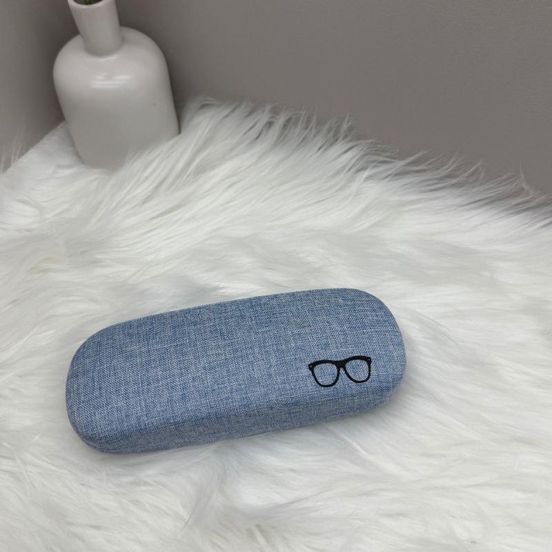 Fashion Retro Portable Glasses Case for Men Women Linen Cloth Compression Resistance Eyeglass Cases Cover Hard Glasses Box Storage