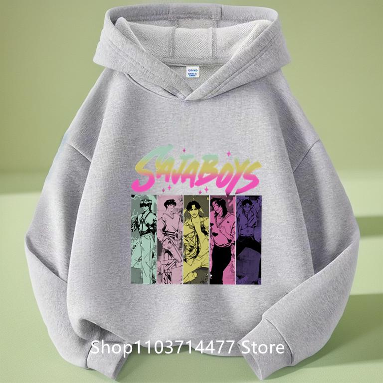 Hoodies & Sweatshirts Lässig Film Unisex Hoodies Kinder Hoodie Manga Kinder Kpop Dämonenjäger Kinder-Sweatshirt Niedlicher Tiger-Hoody für Jungen Mädchen