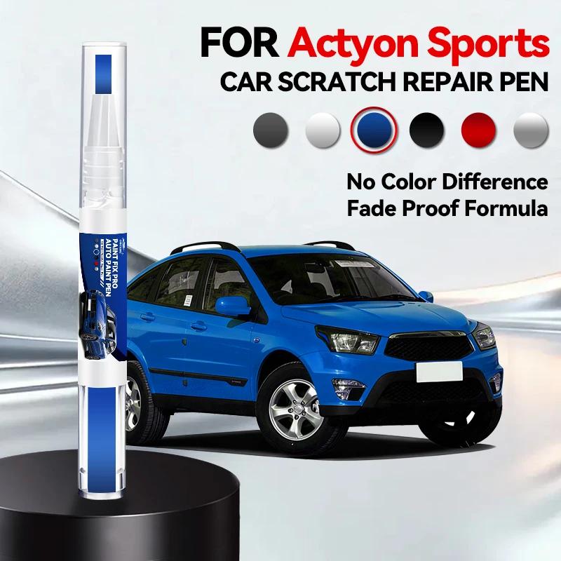 Car Dedicated For SsangYong Actyon Sports Paint Repair Pen Touch Up Scratch Remover DIY Auto Accessories Grand White Silver Spac