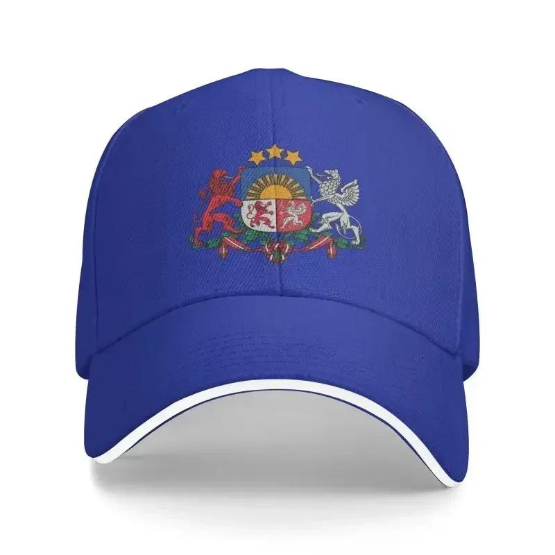 Mode Unisex Wappen Lettlands Baseballkappe für Erwachsene Verstellbare Papa-Mütze Herren Damen Sonnenschutz