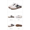 Women Retro Color Block Slip On German Trainer Mule Slippers, Breathable Soft Sole Versatile Casual Summer Walking Shoes