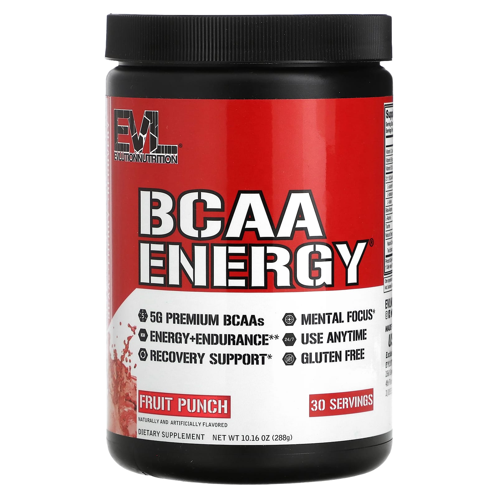 

Bcaa Energy, Fruit Punch, 288G (10.16Oz)