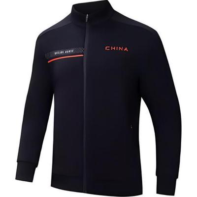 Training Series Letter Stand Collar Zipper Long Sleeve Jacket Men Jackets Basic-Black 152437702-4
