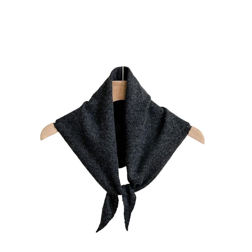Striped Cross Scarves Wool Cross Neckerchief Sweet False Collar Women