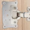 High Quality Stainless Steel Hinge Repair Piece, Cabinet Door Fixing Plate Hinge Hole Position Repair and Installation Gasket