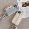 Crossbody Cards Solt Wallet Wristband Bag Case For iPhone 15 16 Pro Max 14 Plus 13 12 11 7 8 Se 2022 Lanyard Pocket Litchi Cover