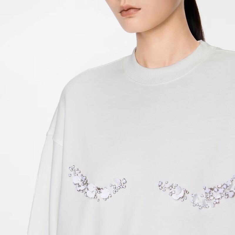 JNBY 24 Autumn Loose Fit Round Neck Sweatshirt