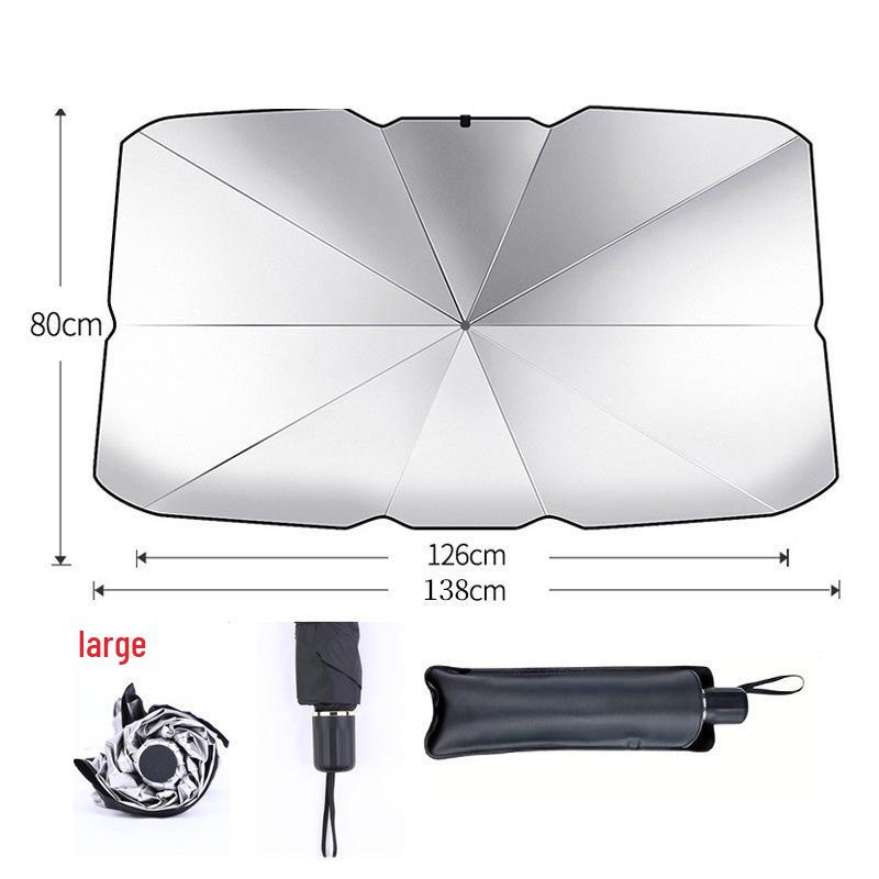 Portable Car Windshield Sunshade Umbrella - Sun Protection & Heat Insulation, Free Shipping