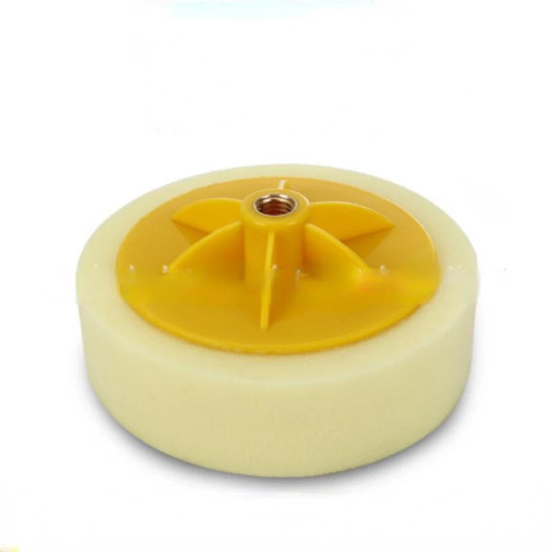 

6-дюймовый восковой губчатый восстанавливающий грубый, средний и тонкий винтовой полировальный диск для ремонта автомобильного зеркала губчатый круг M14 диск жёлтый