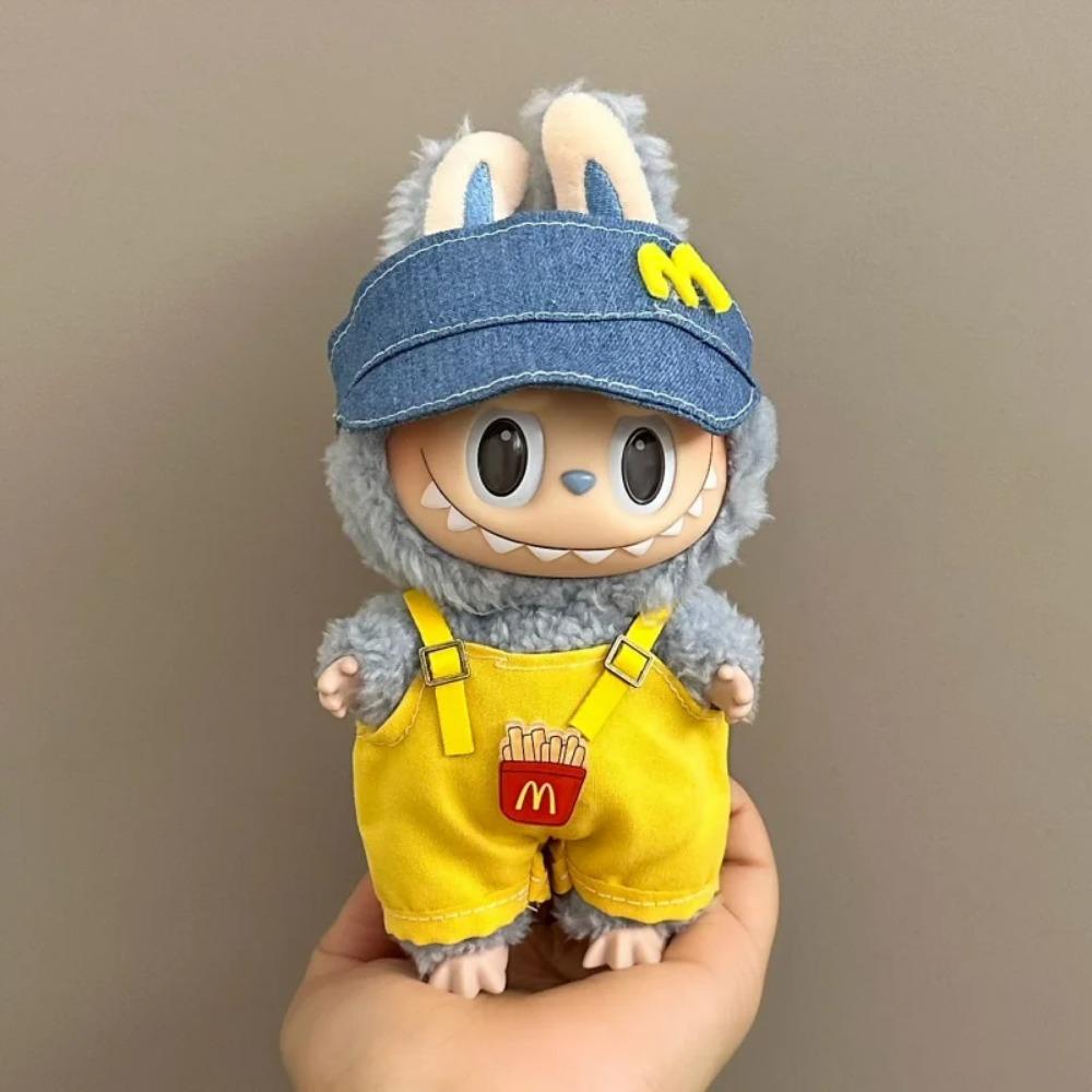 17cm Labubu Doll Clothes Capybara Cos Suit V1 V2 V3 Outfit Stylish Clothing Set for Plush Toy Dolls Accessories