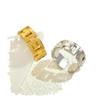 18k Gold Non-fading Stainless Steel Adjustable Open Ring for Women