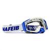 NAFEIB Universal Motocross Goggles UV400 Windproof Dustproof Impact Resistant for Helmet Dirt Bike ATV Off Road Riding Safety Ge