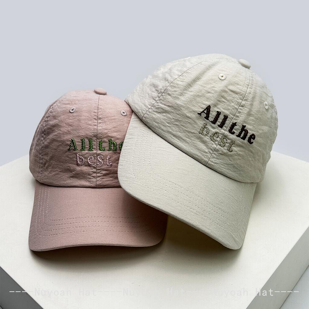 And Women Korean Style Minimalist Embroidered Letter Prints Baseball Caps Sun Protection Casual All-Match Travel Peaked Hats Ins Fashion Outdoor