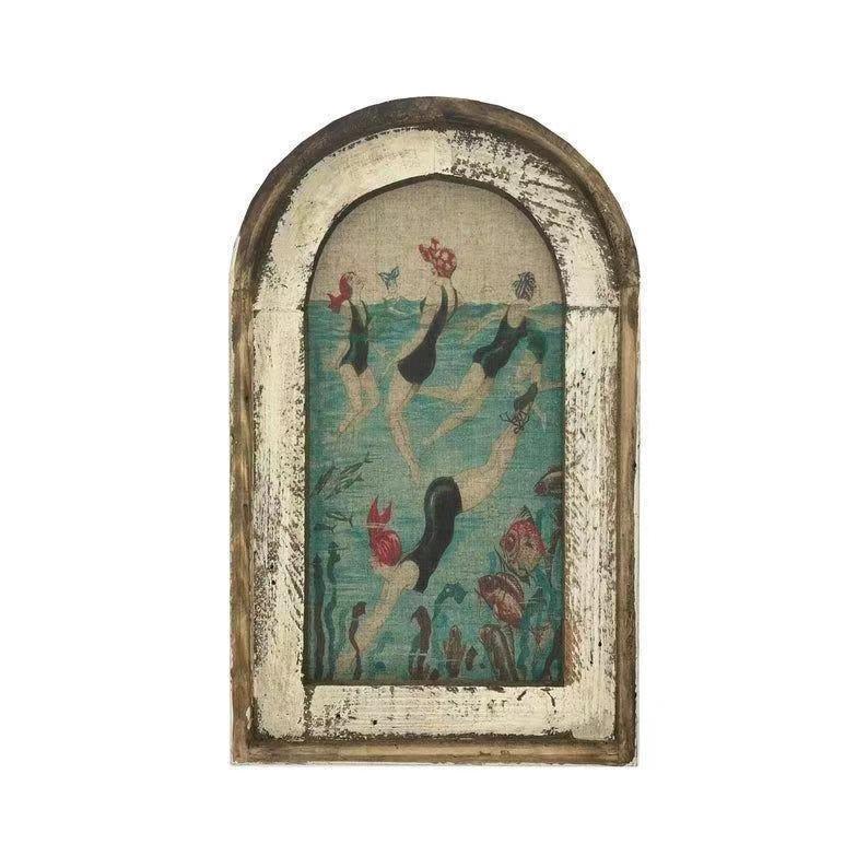 Swimming Wall Art Bathroom Decorative Wall Decor Swimming Wall Art Wooden Wall Decor Crafts