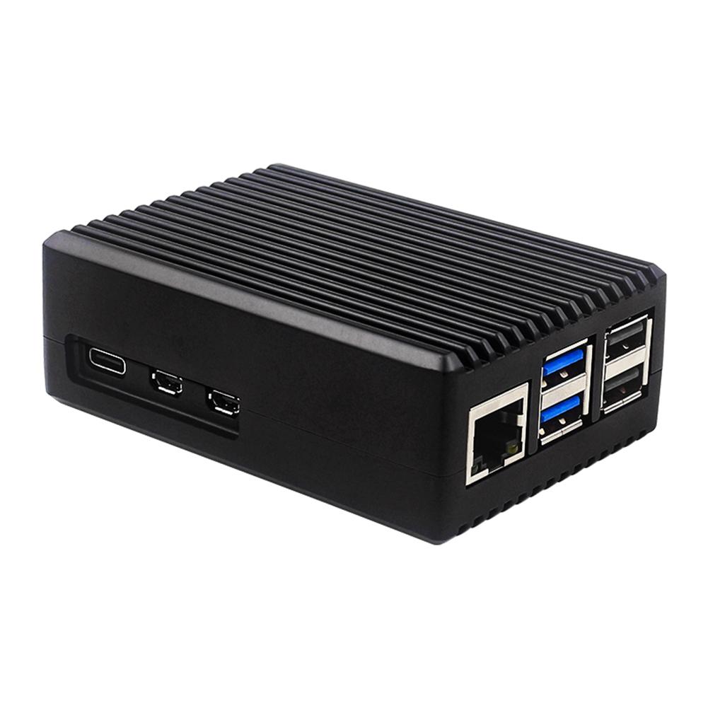 Metal Case with Pi 5 Active Cooler Aluminum Alloy Case Case Heatsink Cooler Case with Heatsink Fan for Raspbery Pi 5