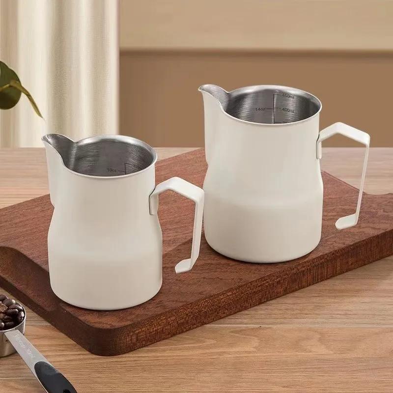 350ml/480ml/600ml Stainless Steel Espresso Coffee Jugs Craft Latte Cappuccino Cream Cup Barista Milk Frothing Pitcher Coffeeware