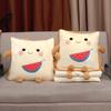 Two-in-One Embroidery Throw Pillow and Quilt: Logo Print Cushion for Bed, Car, Office, or Nap