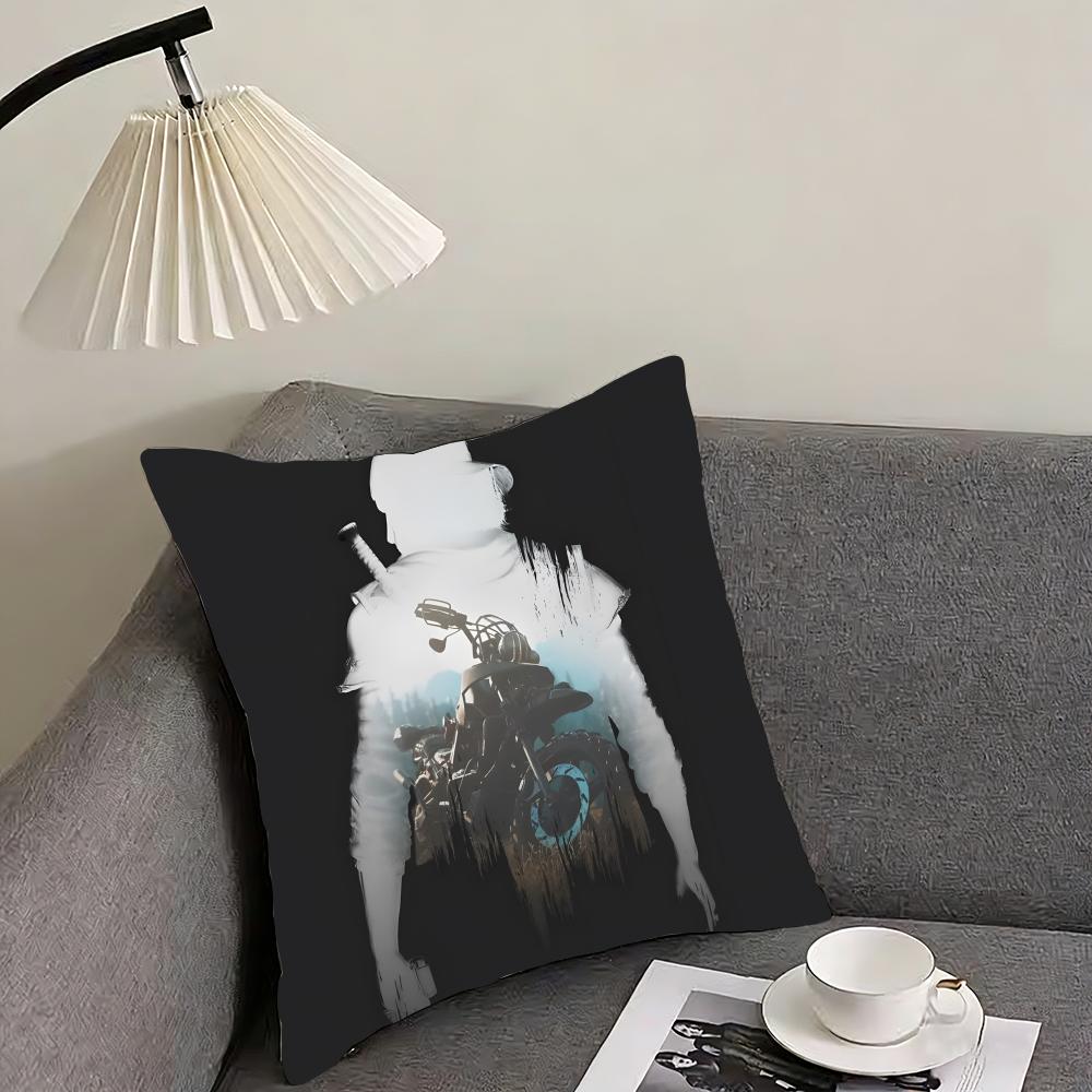 D-DayZ Zombie Game Anime Cushion Cover Reversible Plush Pillow Cover – For Car, Sofa, Bedroom, Perfect As a Gift.
