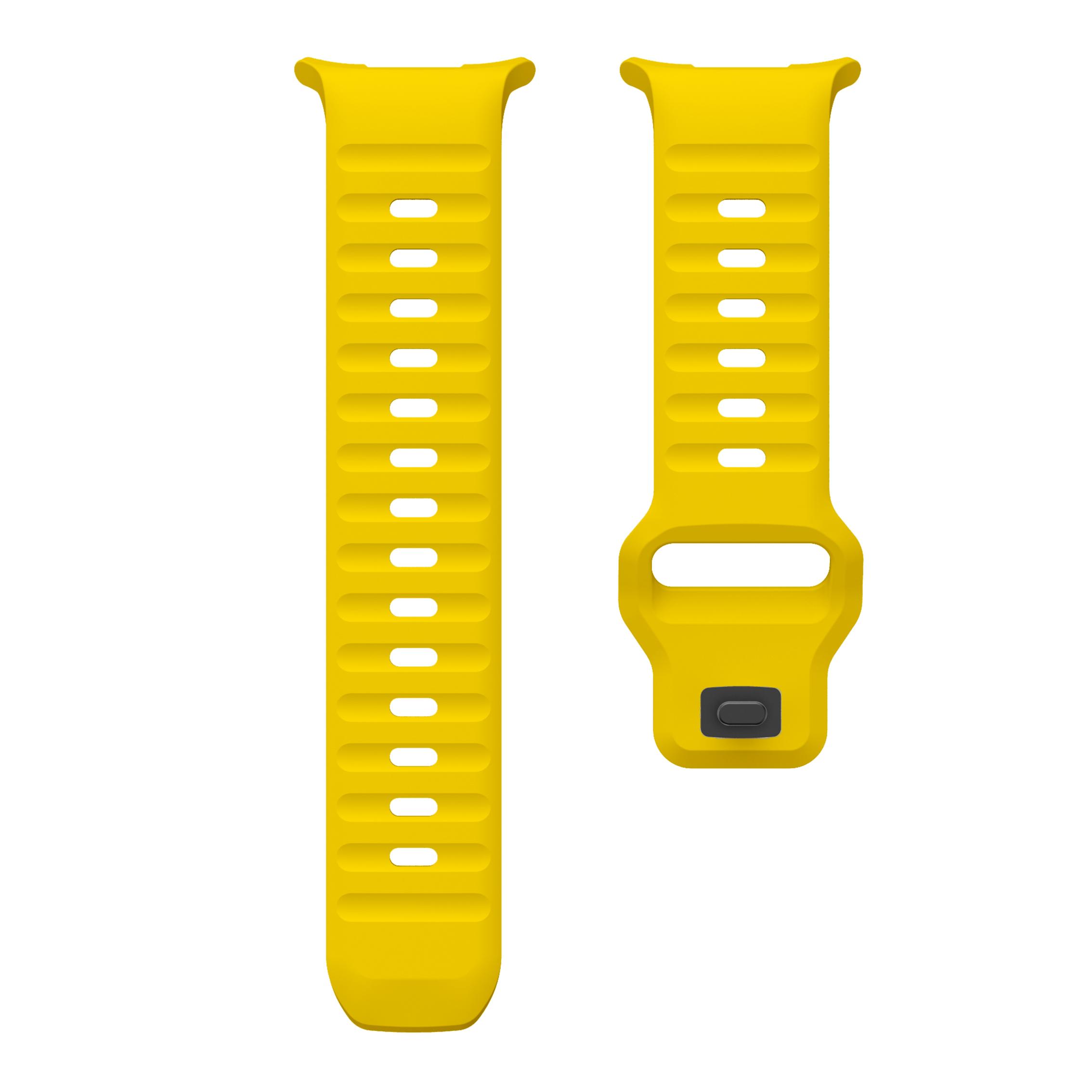 

Ремешок с полным покрытием для Samsung Galaxy Watch Ultra 47 мм, водонепроницаемый ремешок с обратной застежкой для Galaxy Watch Ultra, ремешок для часов Galaxy watch Ultra жёлтый