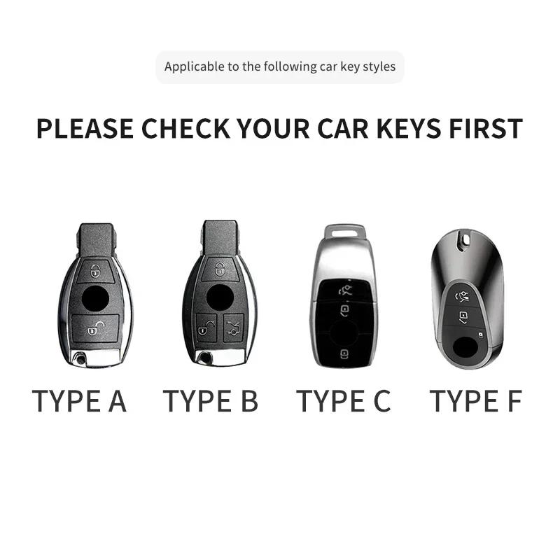 Autoschlüsselhülle für Mercedes Benz A B C E G S Klasse GLS GLA GLK E200 E400 E63 S350 C260 C300 S400 S500 W204 W212 W176 Kering