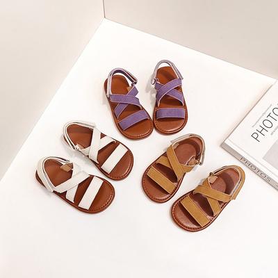 Sandale de Plajă Artistice Retro pentru Fete Mici și Adolescente Pantofi Simpli cu Talpă Moale de Prințesă pentru Bebeluși Pantofi la Modă pentru Copii
