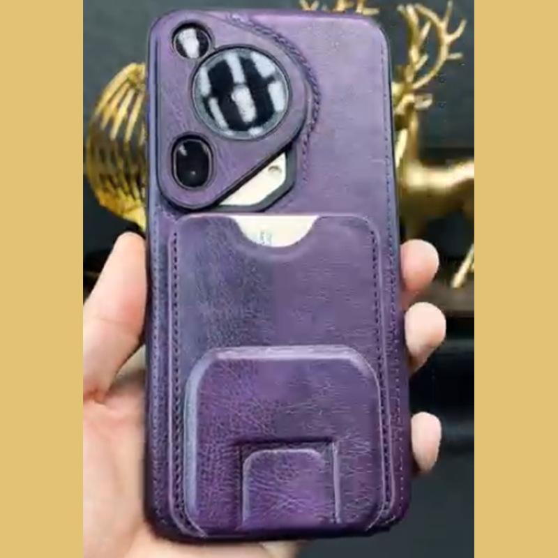 

Подходит для чехла для мобильного телефона Huawei Pura70pro+ с держателем для карт P70ultra Всесторонний деловой мужской кожаный чехол 70 Huawei Pura 70