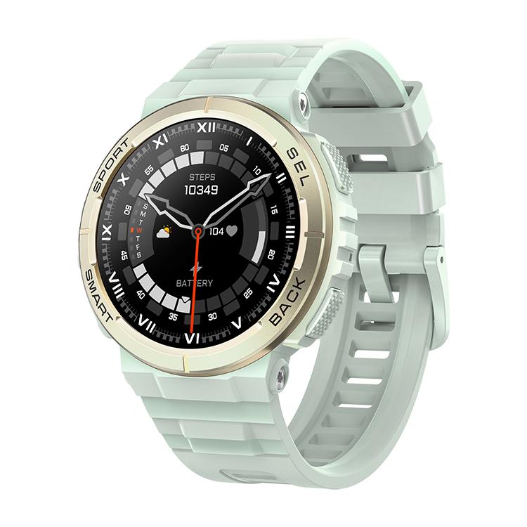 

K73 Amoled Display Smart Watch Round Shape Full Touch 3ATM Waterproof Sleep Monitoring Health Business Smartwatch for Women Men зелений