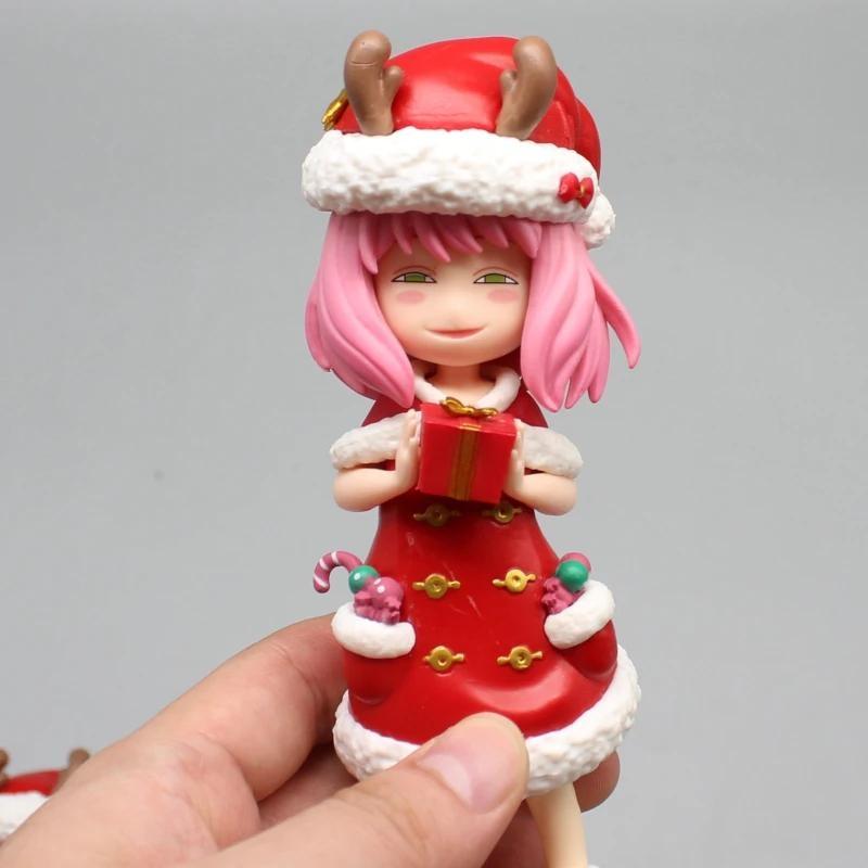Anime FAMILY AnyaFigure Christmas Girl Doll New Year Gift Ornament PVC Movable Model