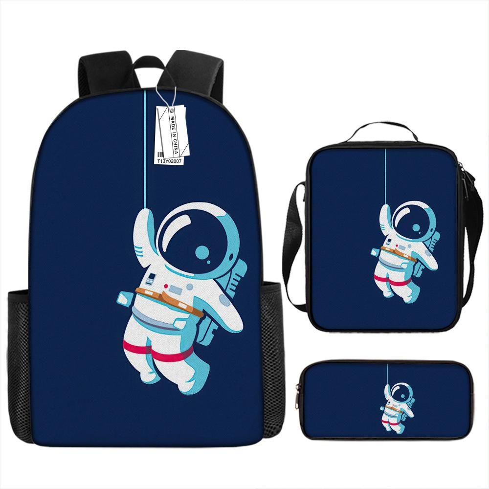 New astronaut schoolbag, boys, primary school students, grades 3 to 6, handsome and lightweight, junior high school students, backpack, large capacity