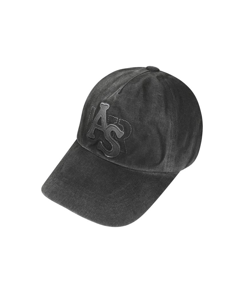 Aejeuyua Washed Logo Ball Cap Black