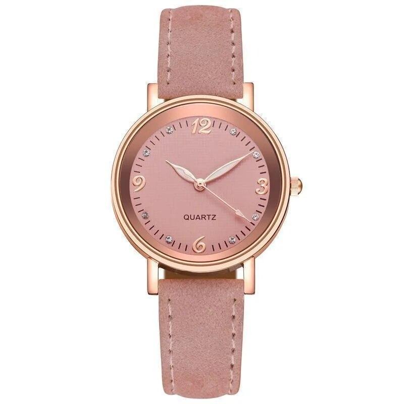 Klokker for kvinner Skinnbånd Luksusklokker Kvartsklokke Casual armbåndklokke for kvinner