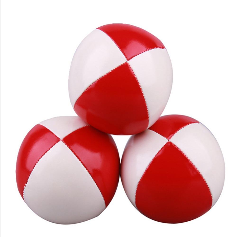 PU Leather Juggling Ball With 4 Panel Design Circus Ball Clown Juggle Ball Kids and Adults