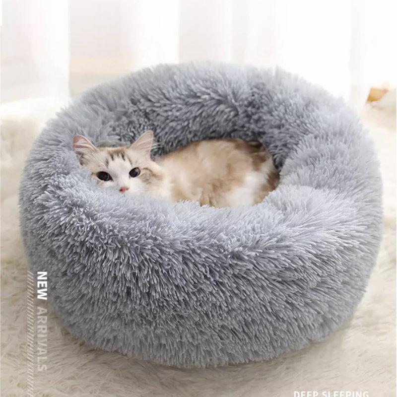 Winter Warmth Pet Bed for Cats & Dogs - Cozy Deep Sleep Nest for Kittens, Puppies, and Small Pets