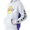 Sweat-shirt new era nba mesh panel os hoody loslak hgrtrp - gris - manches longues - homme