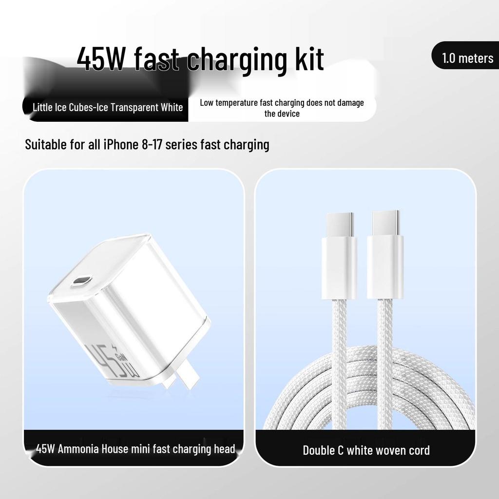 Compatible Fast Charging Data Cable for iPhone 15, 14 Pro Max, and Original 16 Charger.