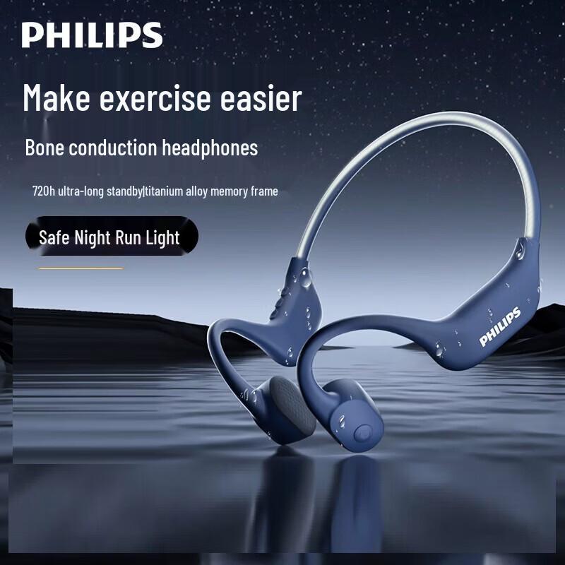 

Спортивні навушники Philips TAA6609C з кістковою провідністю, Bluetooth, MP3