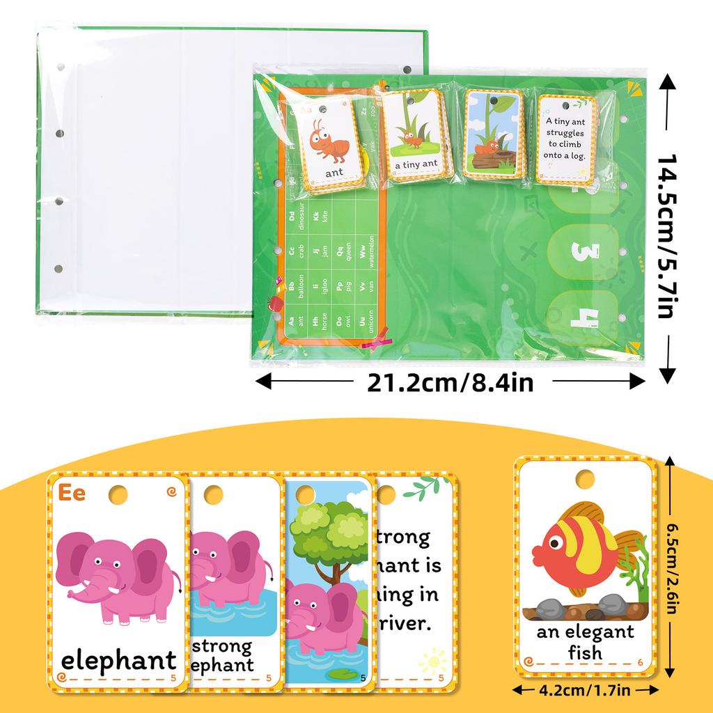 104 Words, Phrases, Desktop Education Cards, English Cards, Word Spelling Games, Baby Letters, Cognitive Pairing