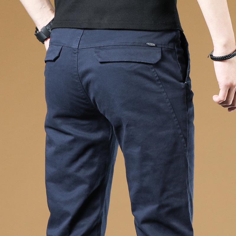 Spring And Autumn New Product With Velvet/Regular High End Leisure Light Business Slim Fit Straight Tube Versatile Trendy Western Pants Long Pants