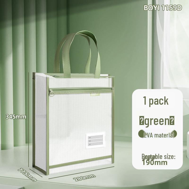 Transparent Double-Layer Mesh Tote: Student Exam Document Organizer