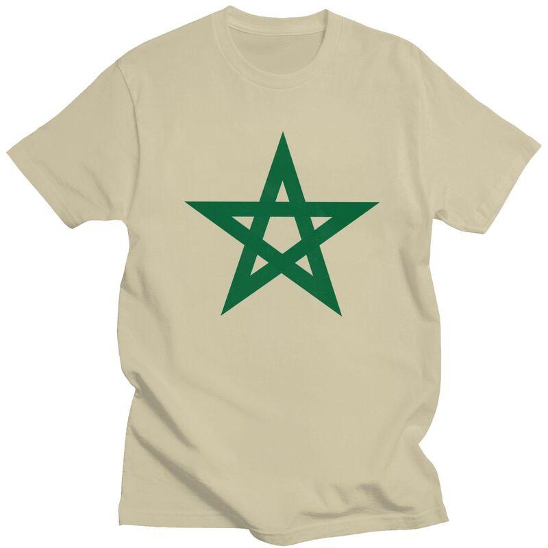 Custom Morocco Flag Tshirts for Men Short Sleeve Casual T Shirt Moroccan Proud Patriotic Tshirt Loose Fit 100 Cotton Tee