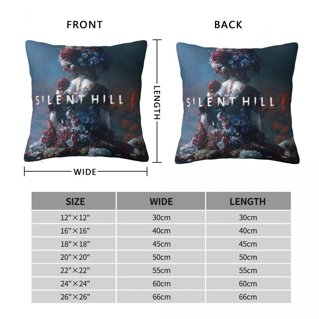 Pillow Case Silent Hill F Game Soft Pillow Cover Kawaii Cushion Cover Graphic Pillowcases For Wedding Party Home Decor