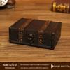 Vintage Wooden Lockable Storage Box for Jewelry and Accessories
