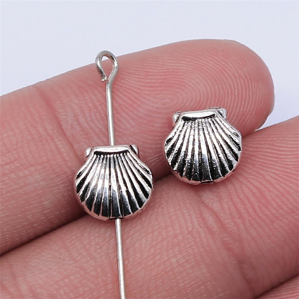 20pcs Sea Animal Marine Life Starfish Shell Dolphin Jellyfish Octopus Hippocampus Small Hole Beads For Jewelry Making