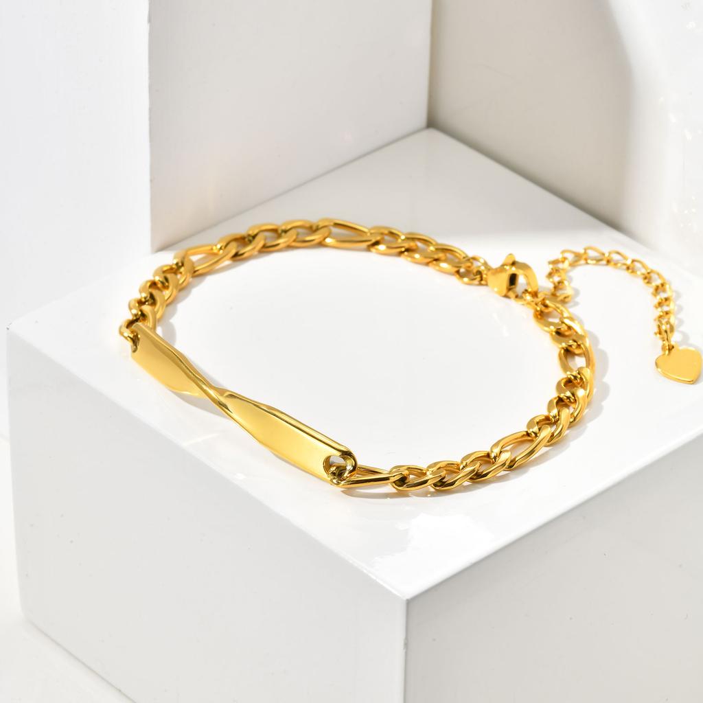 Stainless Steel Mobius Bracelet for Women Men,Minimalist NK Chain Couple Bracelets,Couple Jewelry Gift for Lover