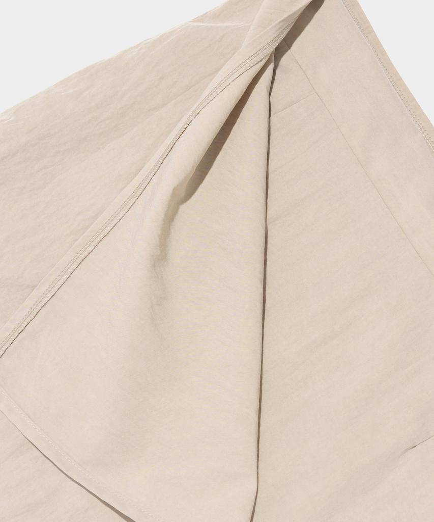 ROIDESROIS Wrap Nylon Long Skirt (Beige)
